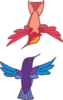 Two Hummingbirds Clip Art